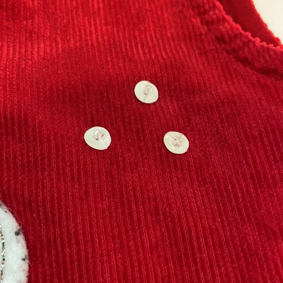 Vintage Toddler Corduroy Christmas Tree Dress - Picture 5 of 7